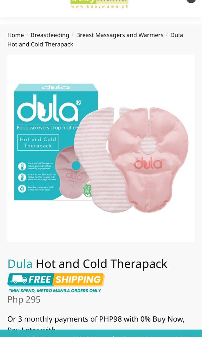Dula Hot and Cold Therapack (Category: Breastfeeding & Bottle Feeding) located in Santa Maria. Submitted by rmdeclutters (Listing ID 1239848111, Image 1). Description: .