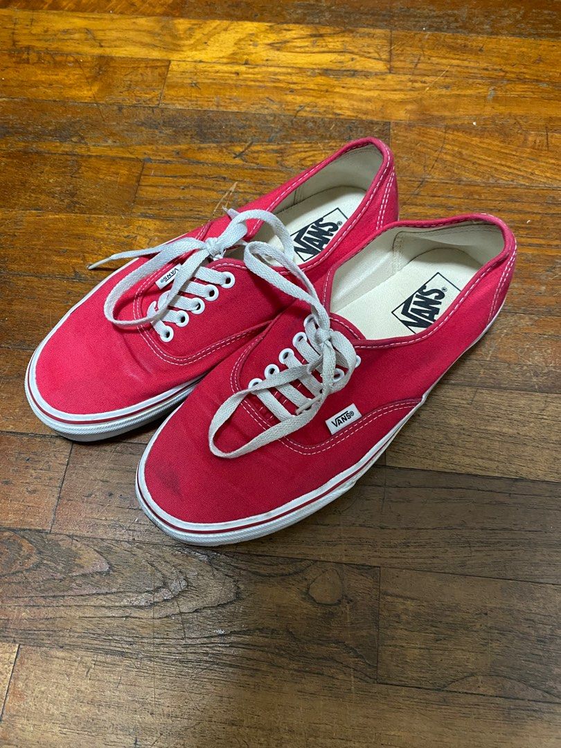 Red vans clearance authentic outfit