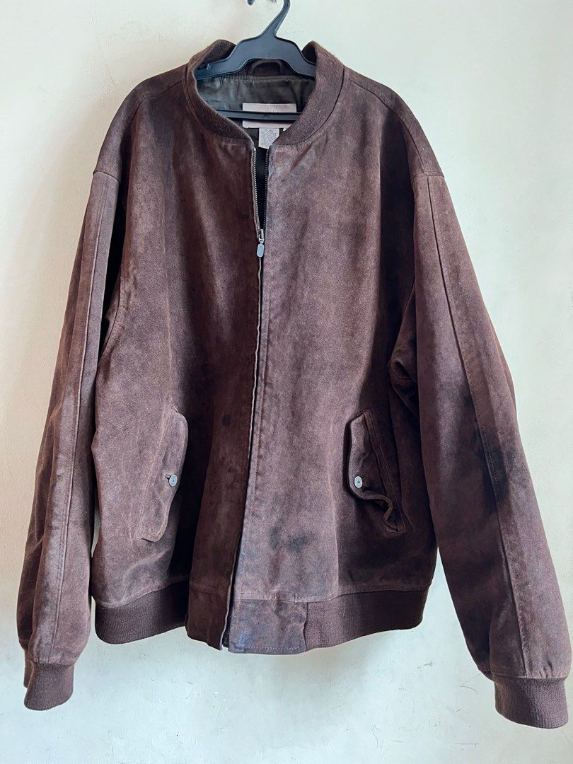 Eddie Baure used leather jacket L