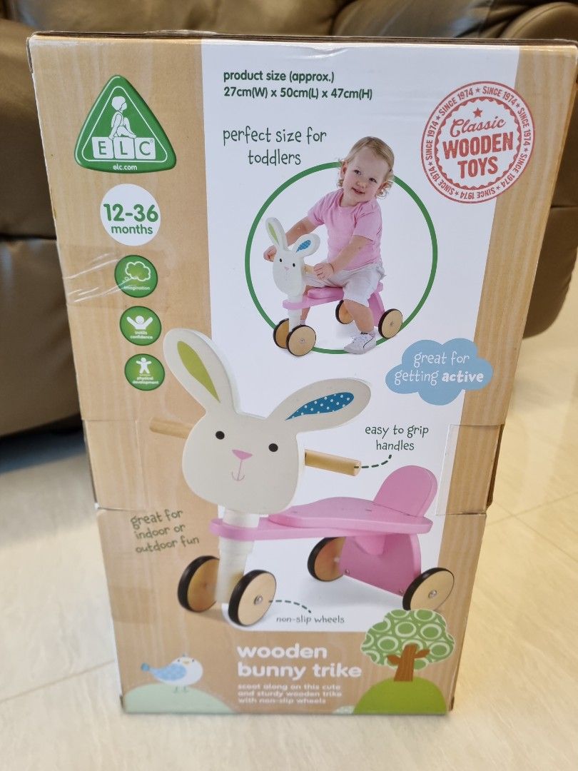 ELC Wooden bunny trike