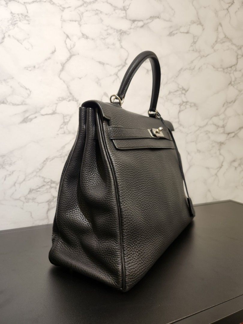 Hermes Kelly 35 Retourne Black Togo