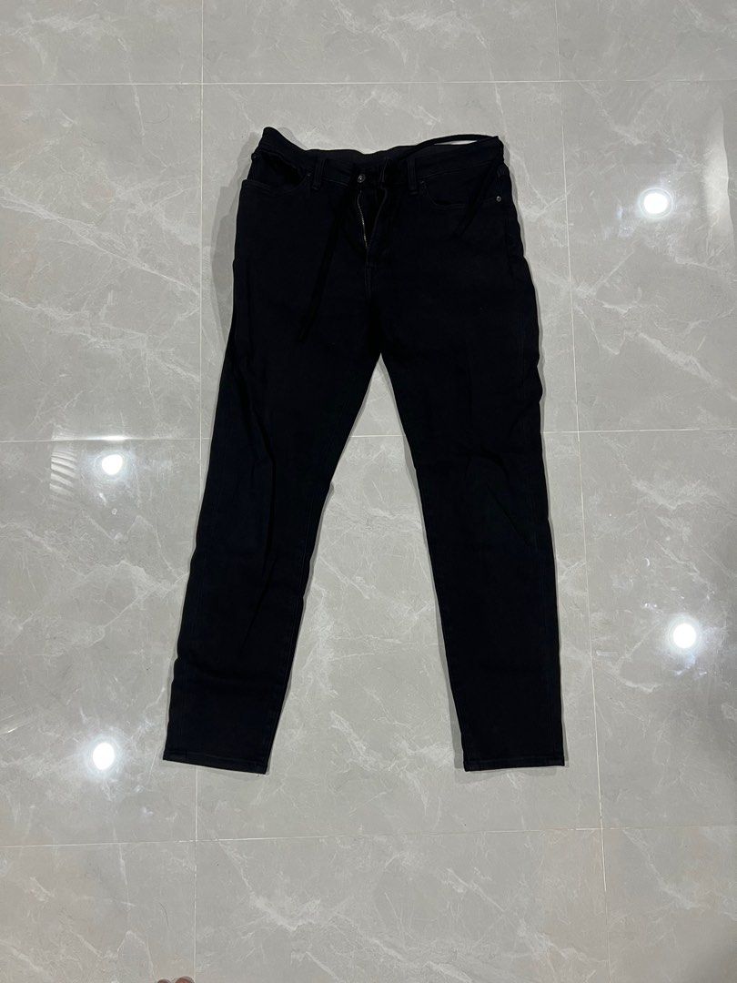 Black EZY Ultra Stretch Jeans, Men's Fashion, Bottoms, Jeans on