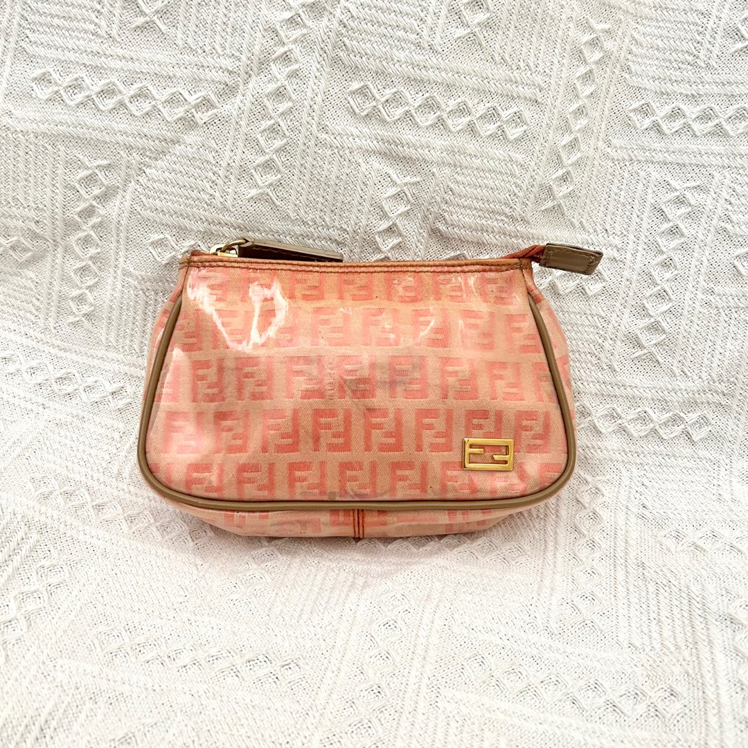 Fendi Patent Monogram Pouch