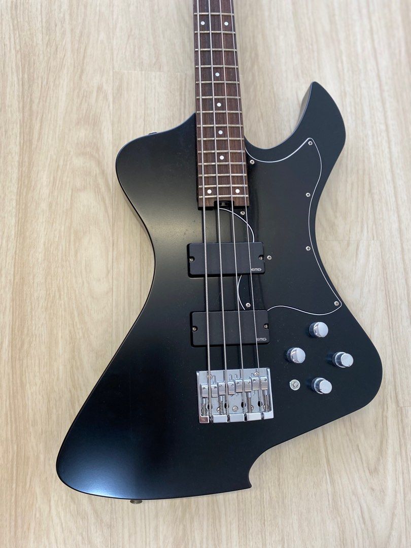 Fernandes Burny UB-ELT Black 4 String Bass Electric Guitar