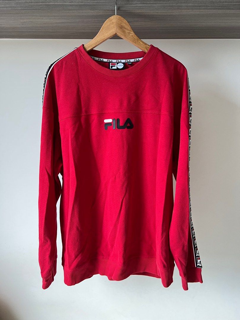 Red fila deals jumper