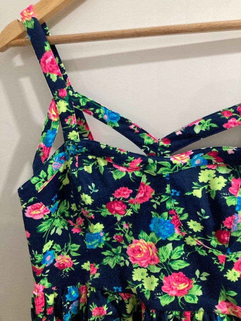 Forever 21 floral dress (Category: Dresses) located in Bacoor. Submitted by cherc. (Listing ID 1239891659, Image 2). Description: Used 2-3x only Cute when worn Semi stretch, can fit up to semi L Lp posted.