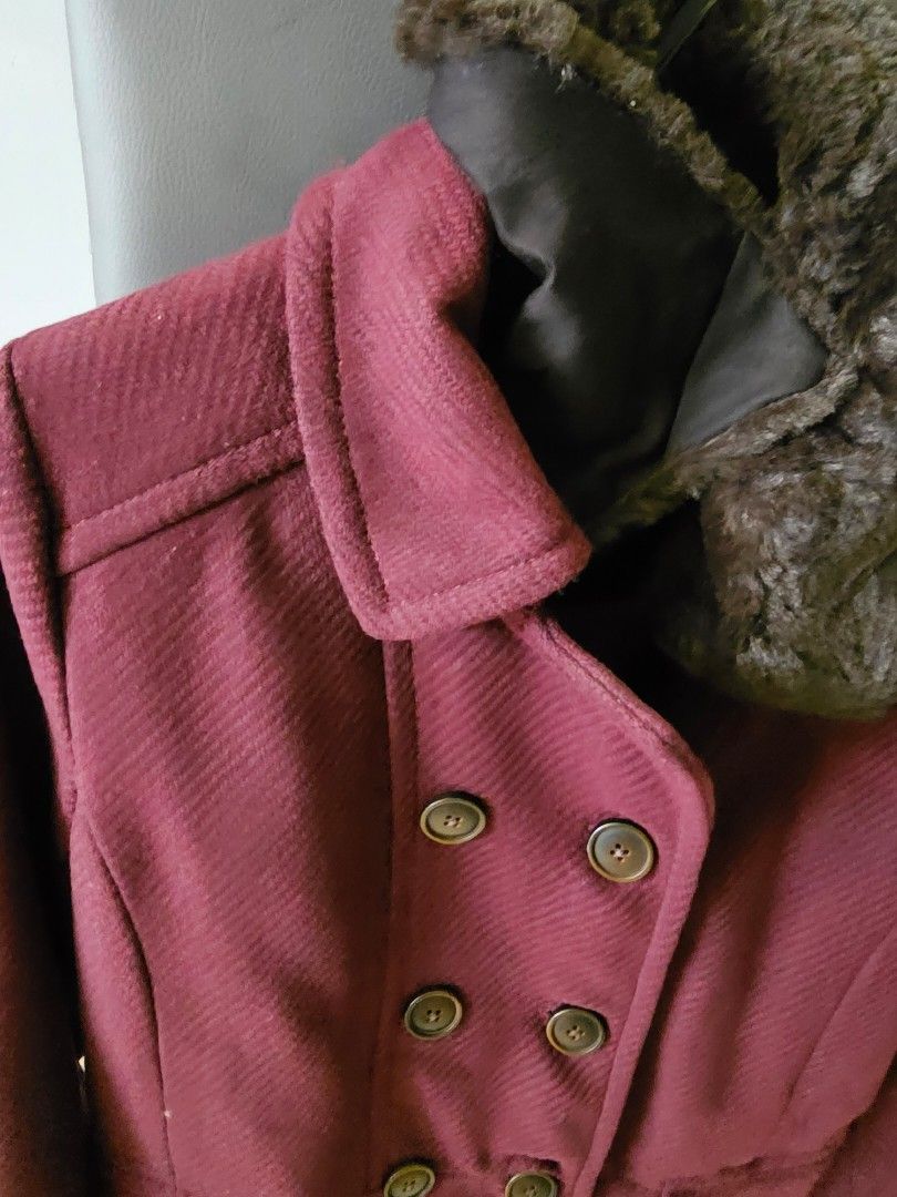 Anne klein pink coat hotsell
