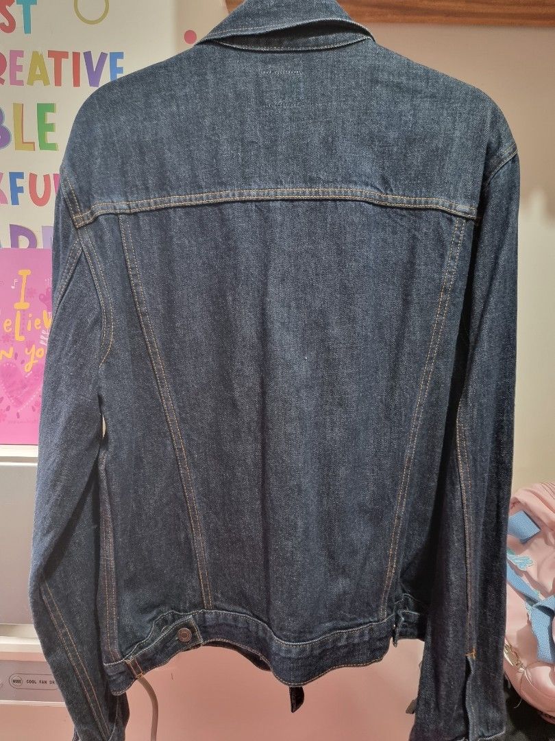 Gap Black Denim Jacket, Men's Fashion, Coats, Jackets and Outerwear on