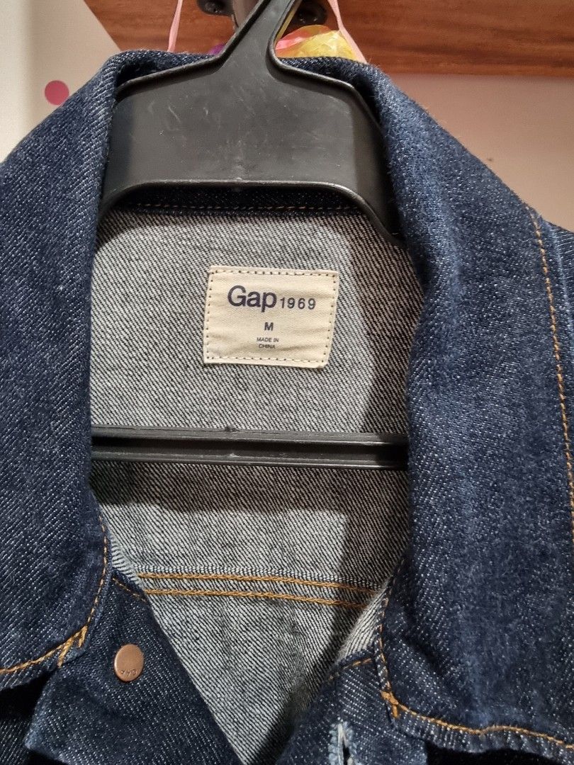 Gap Black Denim Jacket, Men's Fashion, Coats, Jackets and Outerwear on