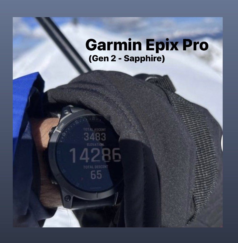 GARMIN Epix Pro Gen 2 Saph 42mm Light Gold avec bracelet beige