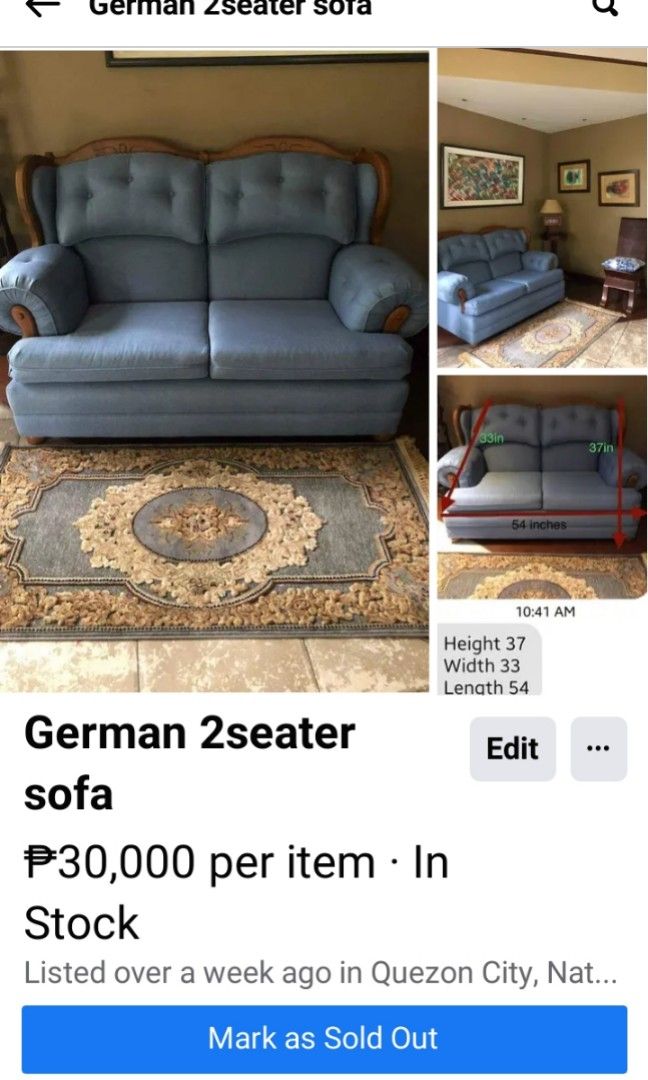 German made sofa on Carousell