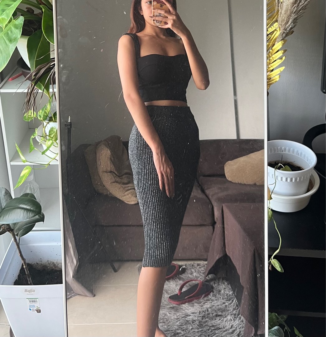 Bodycon shop glitter skirt