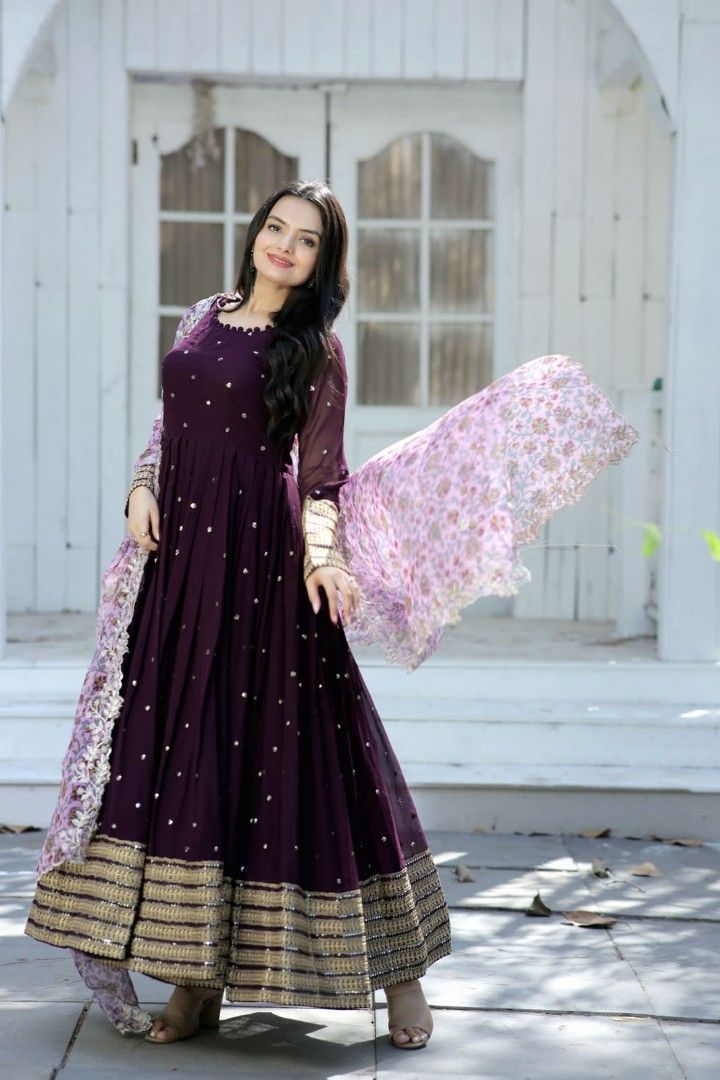 Gown with Dupatta