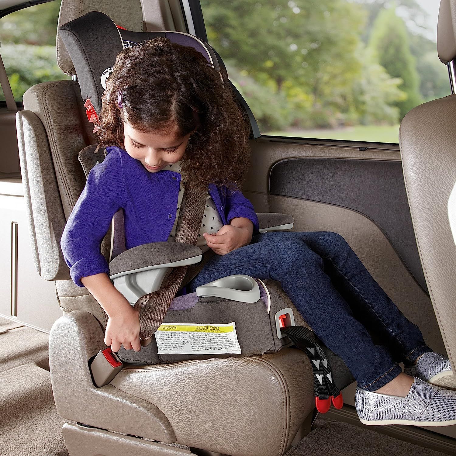 Graco affix youth booster seat with latch system grapeade sale
