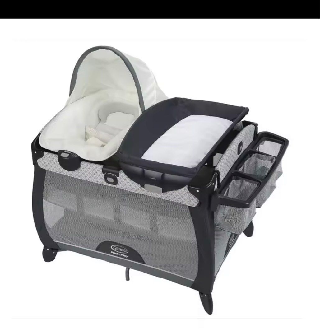 Graco changing diaper table and small bed, Babies & Kids, Baby Nursery
