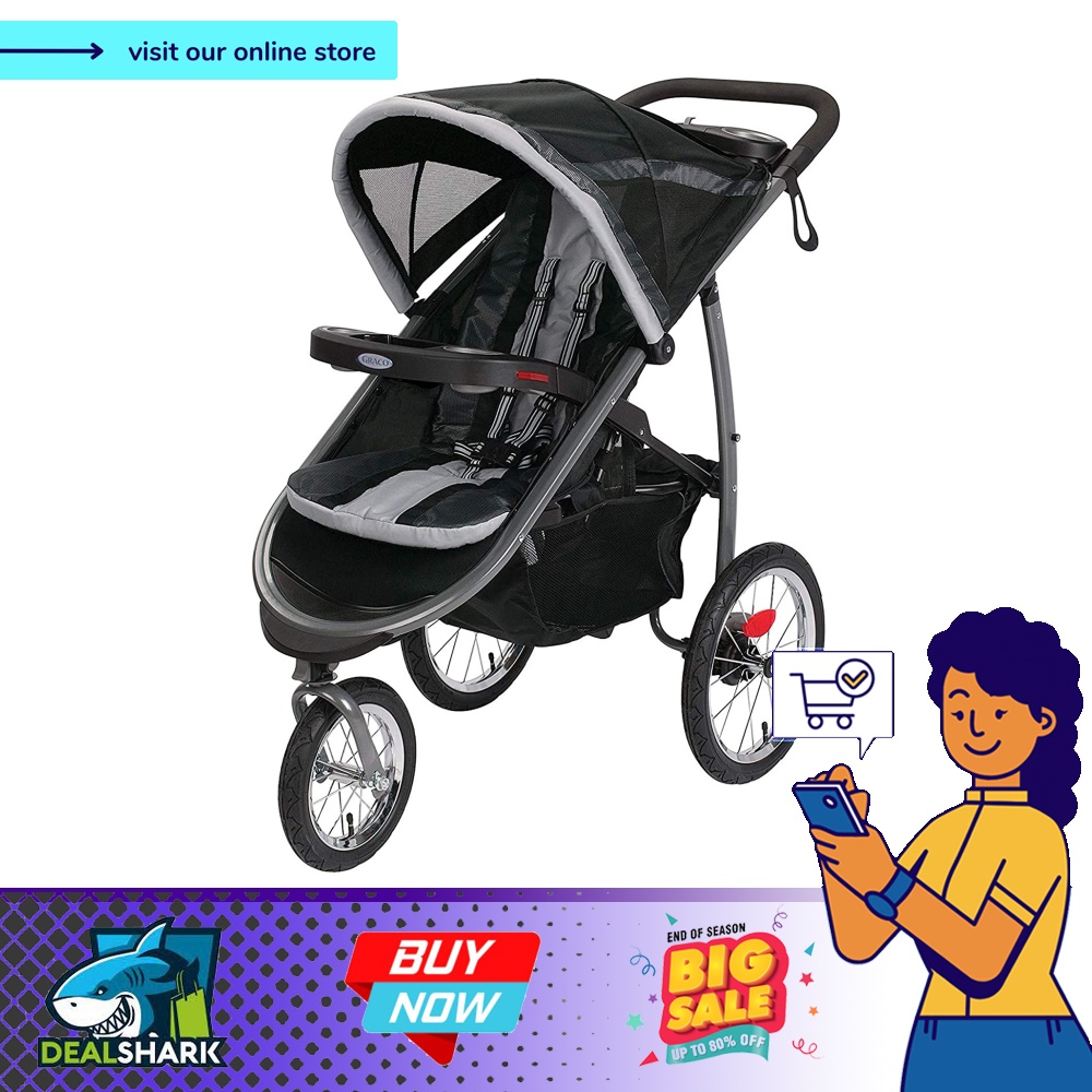 CLEARING Graco FastAction Fold Jogger Stroller Gotham Gotham
