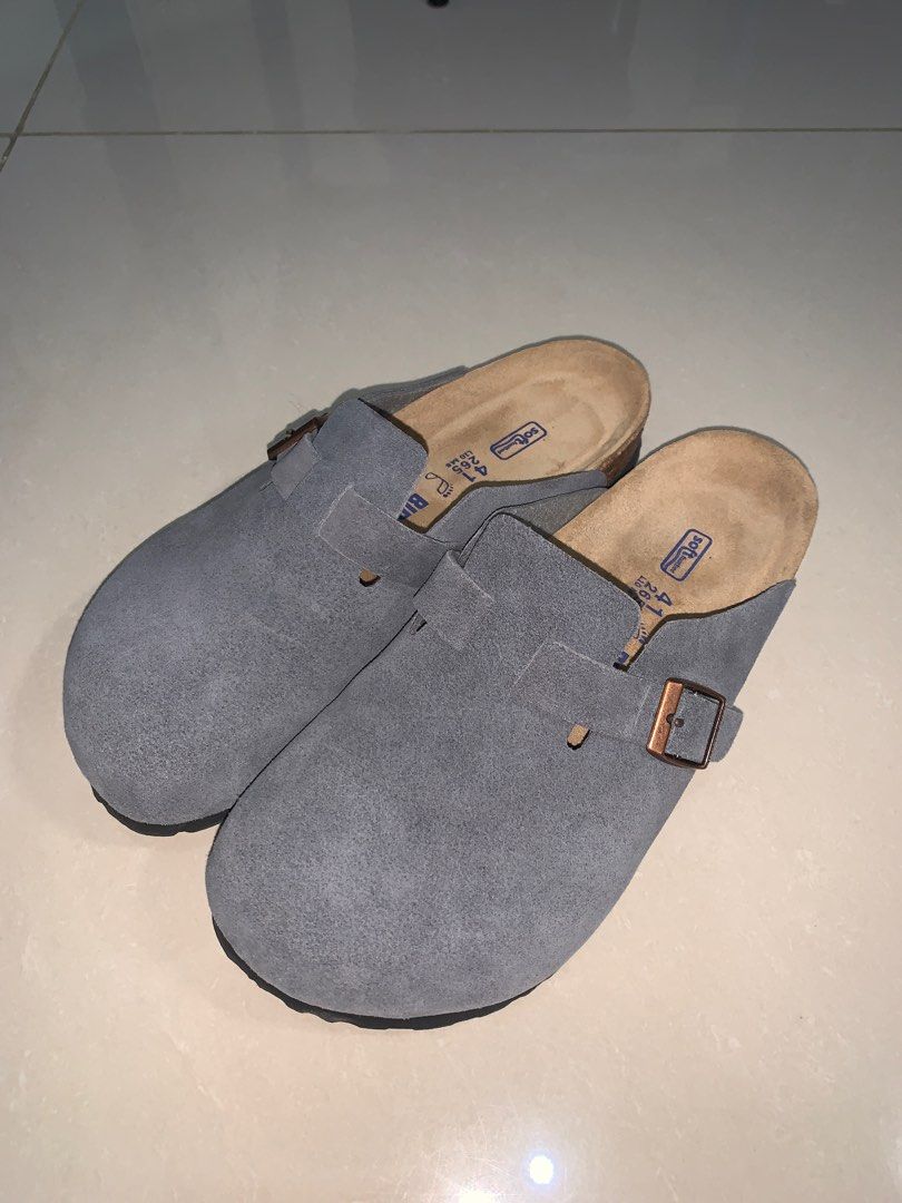 Gray birkenstock clogs on sale