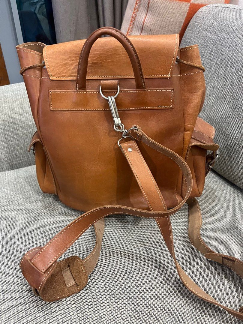 Greece Leather Backpack, Women's Fashion, Bags & Wallets, Backpacks on