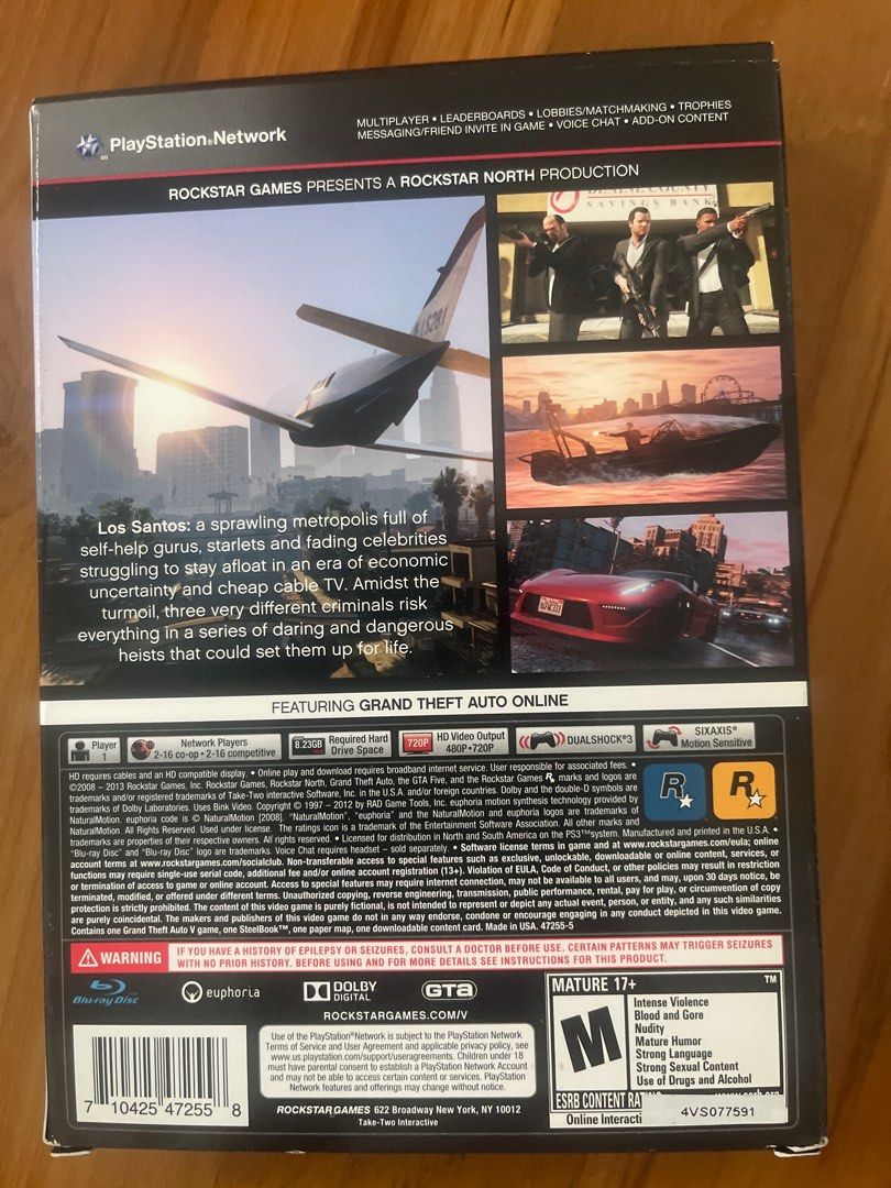 GTA V GTA5 grand theft auto 5 special edition PS3 PlayStation 3, Video