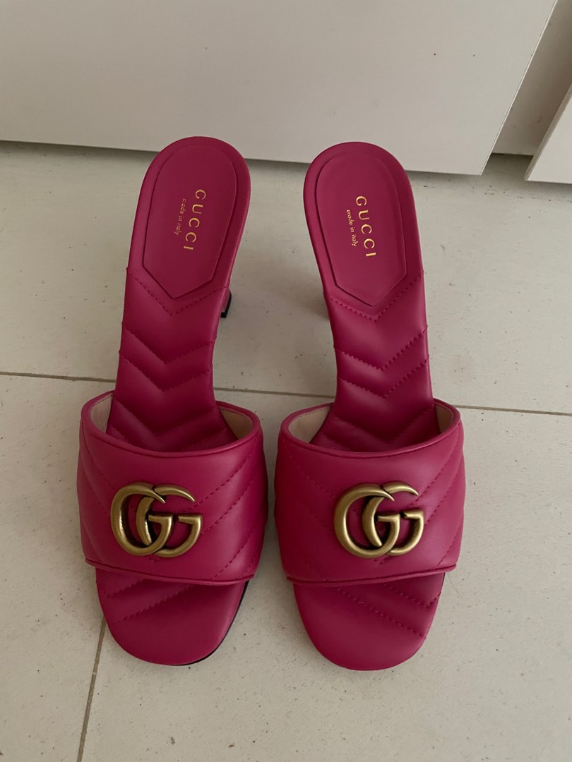 Gucci Marmont Heels, Luxury, Sneakers & Footwear on Carousell