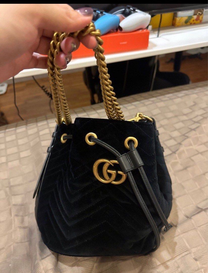 GUCCI marmont velvet bag