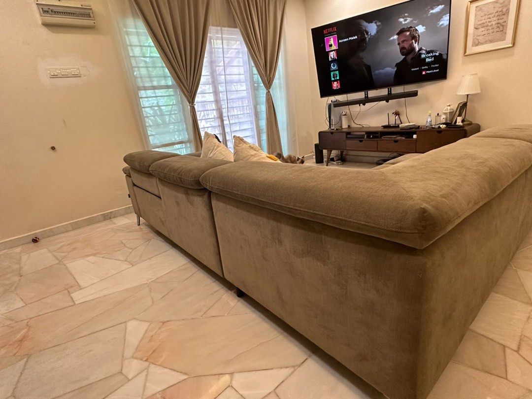 Harvey Norman L Shape sofa