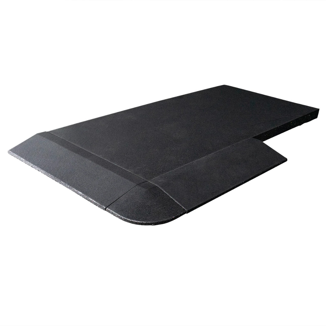 High Density EPDM Rubber Gym Mat Skirting Connector Crossfit Flooring