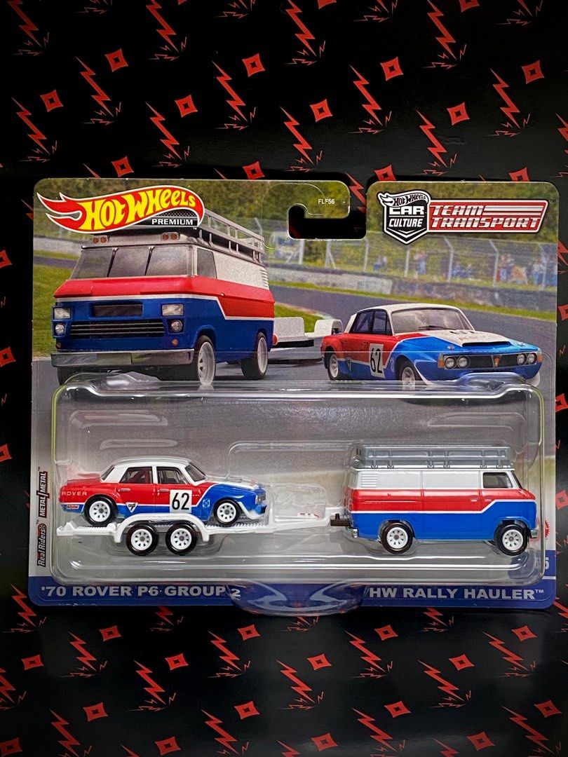  Hot Wheels '70 Rover P6 Group 2 Rally Hauler, Team Transport  #55 : Toys & Games