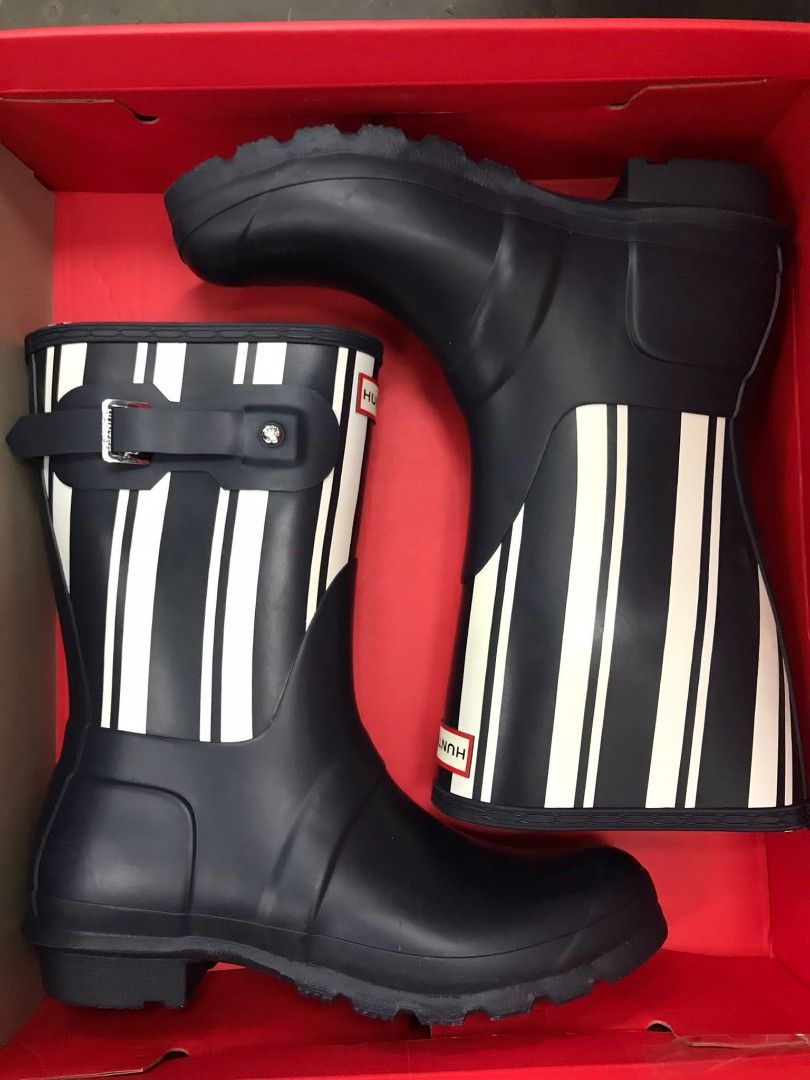 Hunter garden stripe hotsell boots