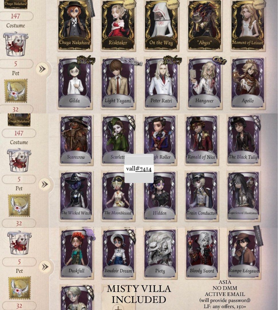 IDV account, Video Gaming, Gaming Accessories, Game Gift Cards