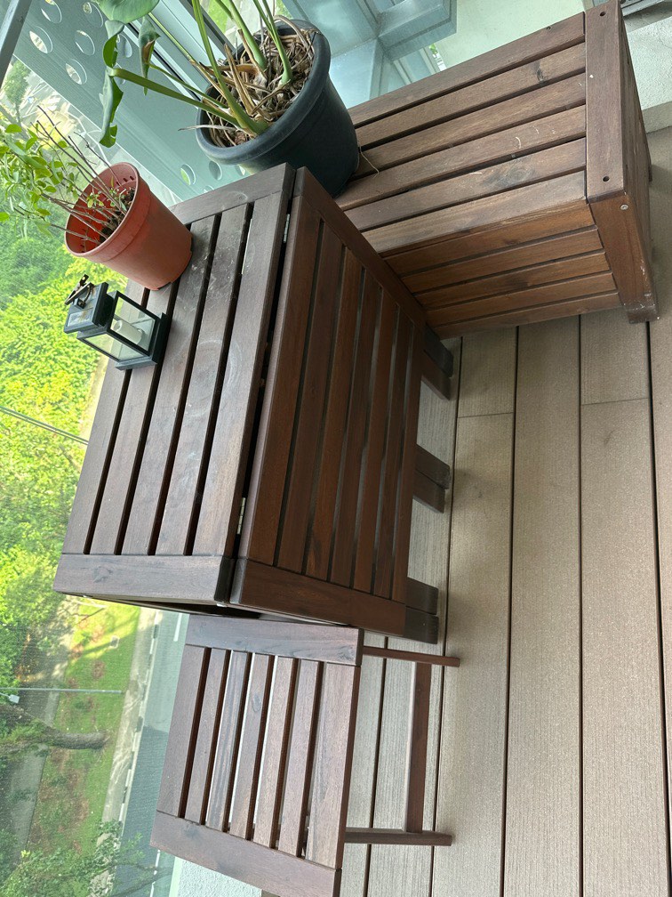 IKEA applaro outdoor dining set used, Furniture & Home Living, Outdoor