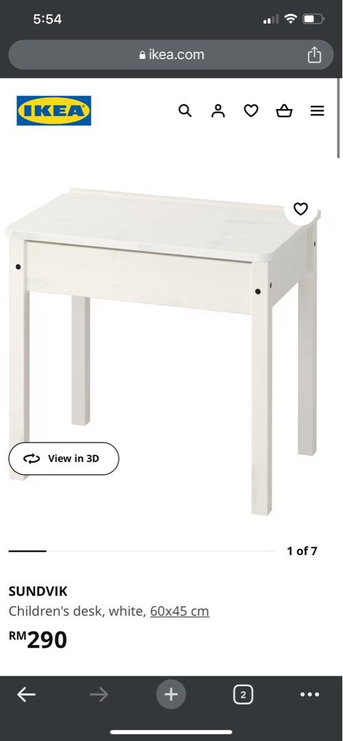 Ikea sundvik sale children's table