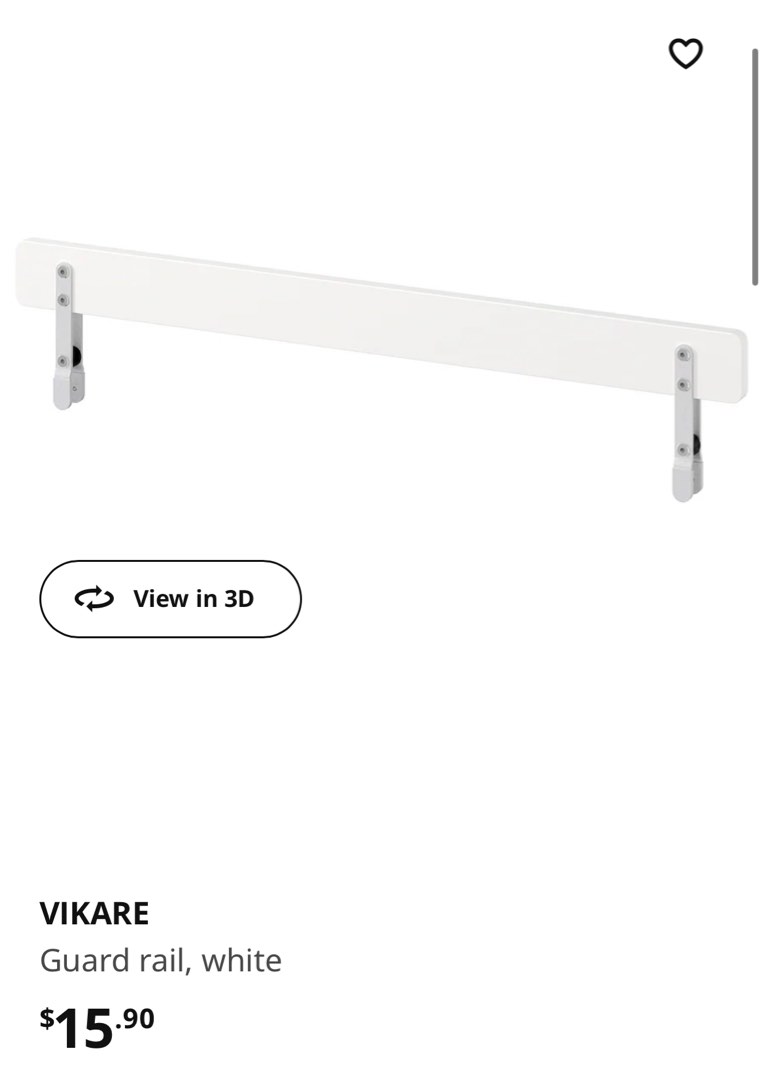 IKEA VIKARE Guard rail, Babies & Kids, Baby Nursery & Kids Furniture