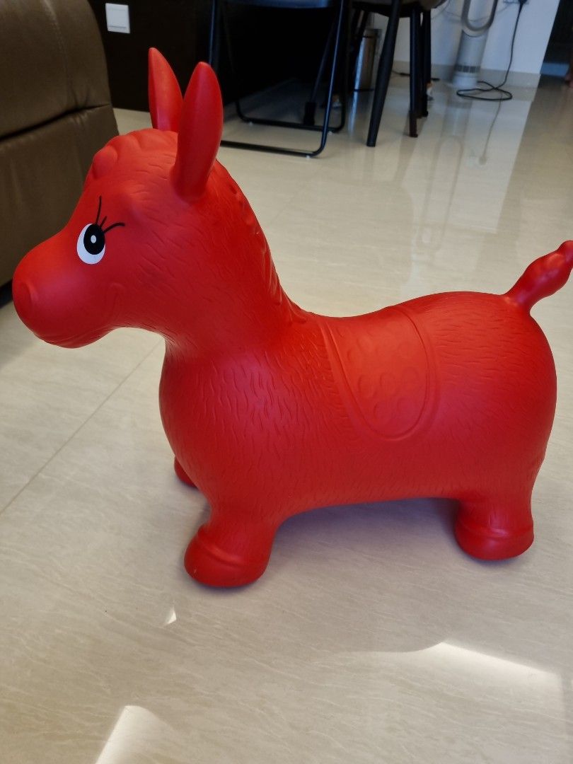 Inflatable bouncy horse/donkey, Babies & Kids, Infant Playtime on Carousell