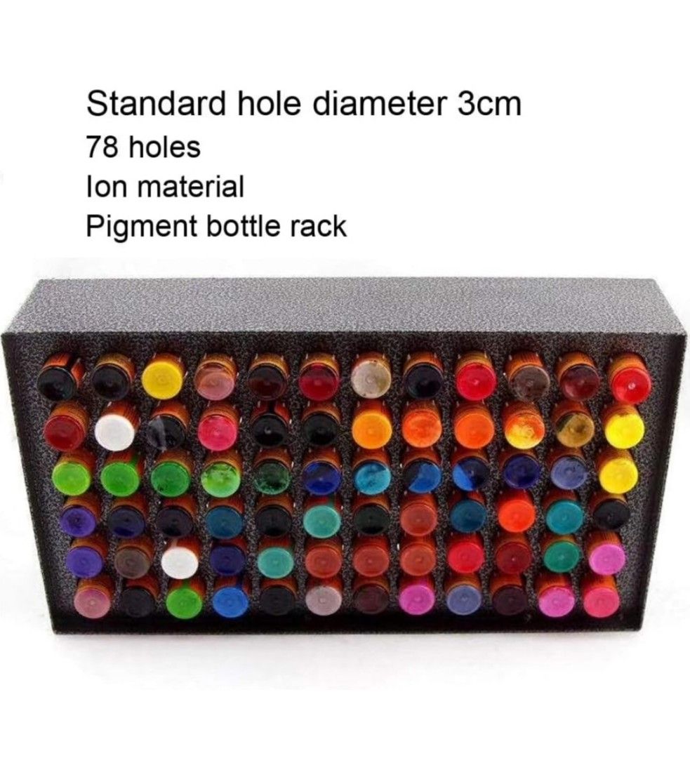 Tattoo Ink Bottle Rack Holder, metal rack on Carousell