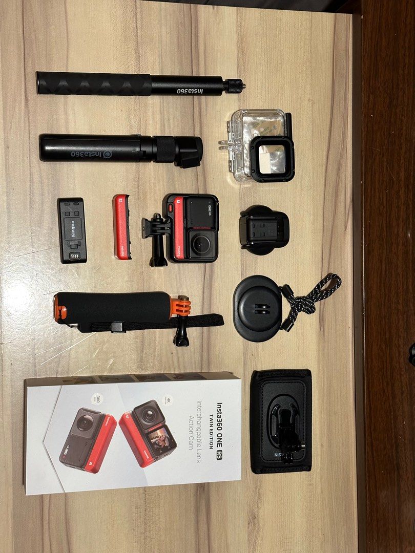 少議）Insta 360 One RS Twin Edition 連大量配件, 攝影器材, 相機