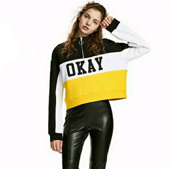 Jaket OKAY H M jumper Fesyen Wanita Pakaian Wanita Baju Luaran