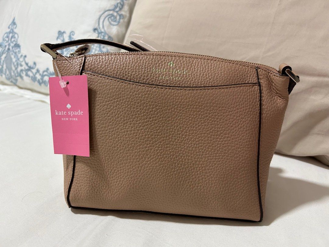Kate Spade Monica Pebbled Leather Small Top Zip Crossbody Handbag