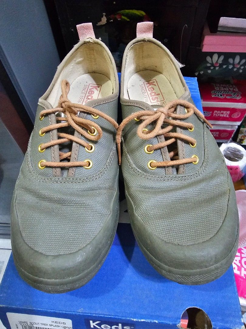 Keds Scout Trek Splash Olive Women s Fashion Footwear Sneakers