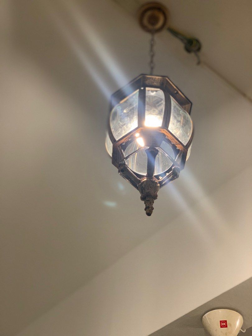Lampu Syiling Vintage, Kajang, Furniture & Home Living, Lighting & Fans