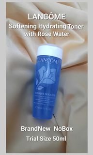 LANCÔME  Softening Hydrating Toner with Rose Water (BrandNew  NoBox  50ml)