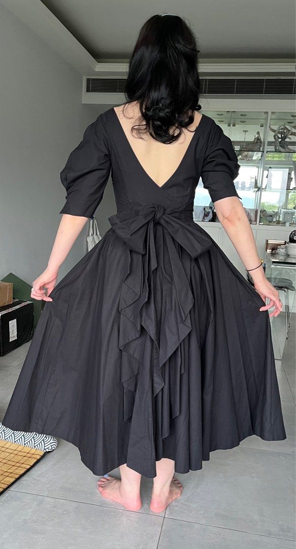 Laura Ashley vintage black dress