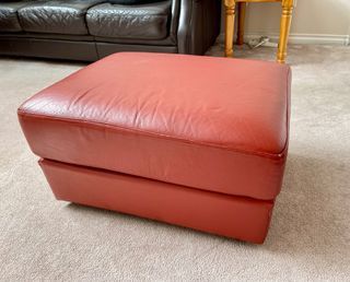 IKEA Leather footstool
