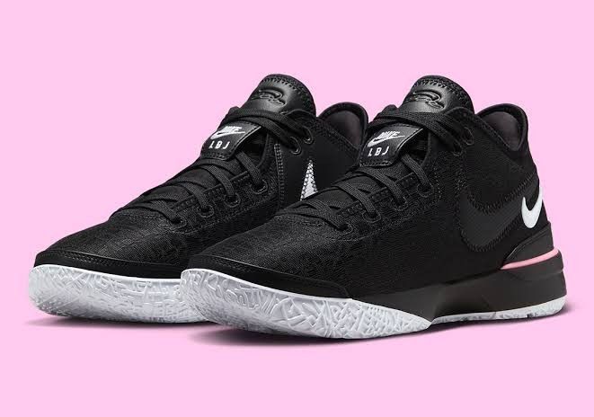 Pink and black lebrons new arrivals