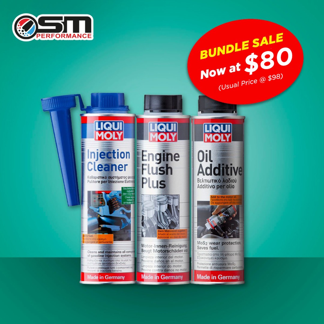 Liqui Moly Car Servicing Package Injection Cleaner Engine Flush