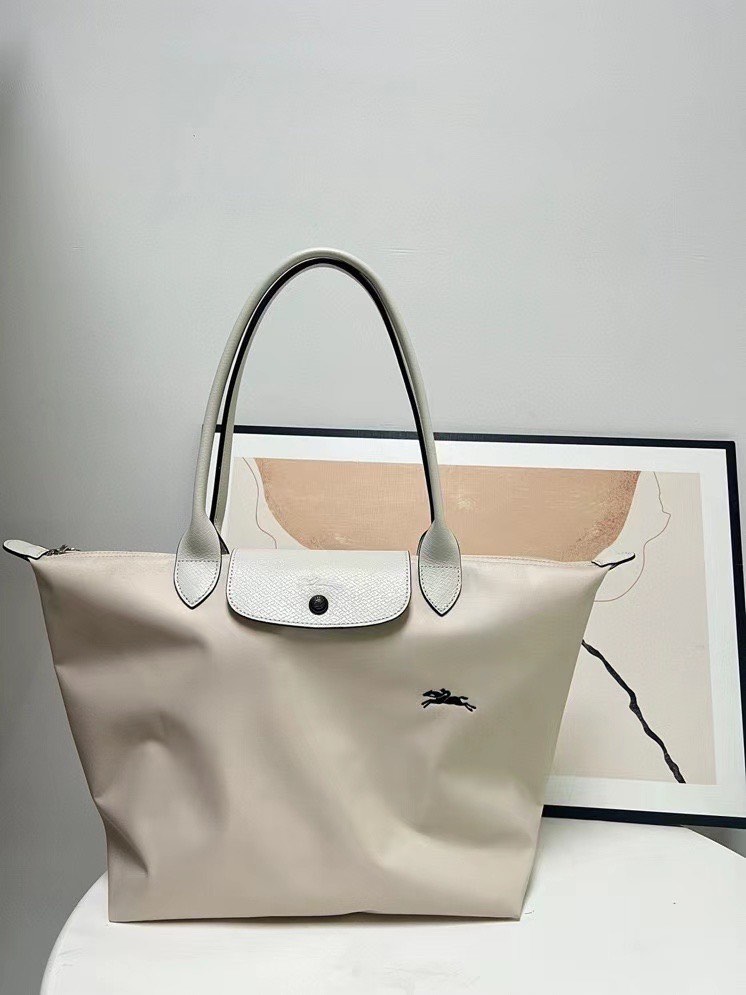 Longchamp Tote Bag club cream white large size tote instock