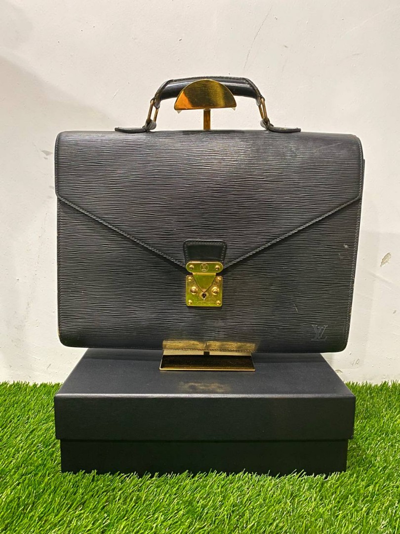 Louis Vuitton Epi Serviette Ambassadeur Briefcase - Black