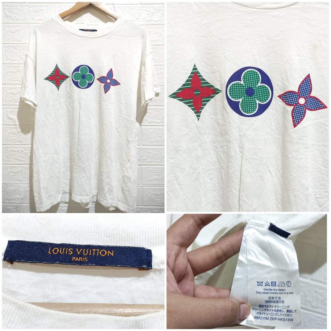 LV Multicolor Monogram Tee, Men's Fashion, Tops & Sets, Tshirts & Polo  Shirts on Carousell