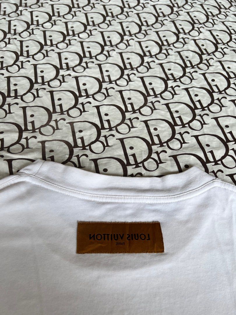 Louis Vuitton 20AW LV Stitch Print Embroidered Short Sleeve T