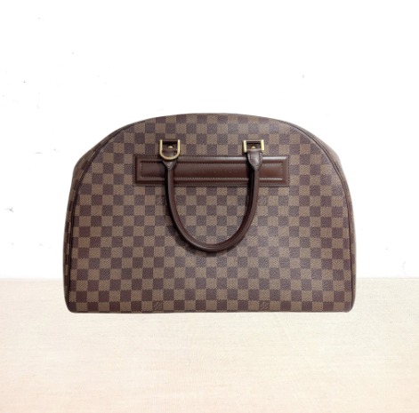 LOUIS VUITTON Damier Ebene Nolita Bag + FREE Twilly Scarf